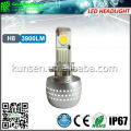 2014 New all in one led headlight h4-hi/lo 72w 7800lumen all in one heat dissipation car led headlight